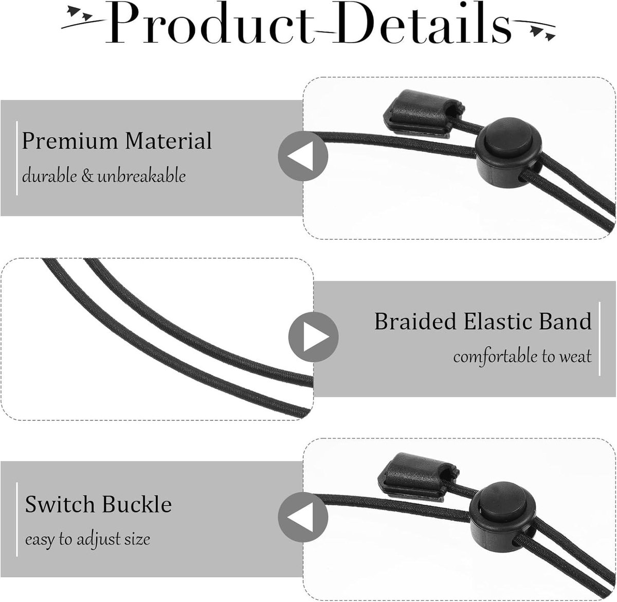 6 Stuks Shirt Tuck Band, 29,1 Inch Verstelbare Treksterkte Duurzame Shirt Elastische Band Rekbare Tuck Tools voor Plooien Tee Shirt Crop Strap Top