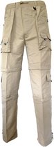 Pantalon zip-off Micro Khaki Séchage rapide Pantalon de marche zip-off Femme Homme taille M