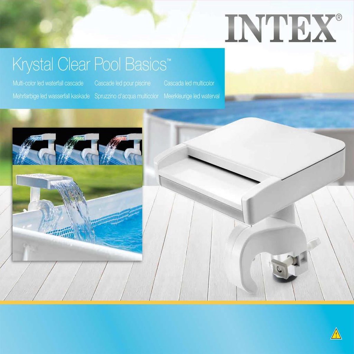 Intex Zwembad LED-waterval meerkleurig 28090