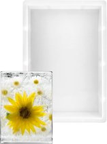 Silicone Epoxy Resin Mal Rechthoekige Vorm voor DIY Dienbladen en Decoraties 24.5 x 17 x 5cm