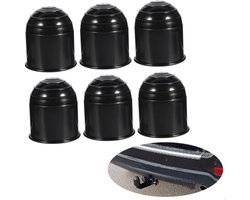 6-delige - Universele trekhaakbeschermer - Trekhaakbeschermer - Trekhaakbeschermer - Waterdicht - Duurzaam - Zwart - 50 mm - Voor camper, auto