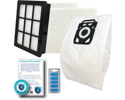 Multaparts® stofzuiger-APK set geschikt voor Nilfisk Elite serie | Complete onderhoudsset met stofzuigerzakken (10 x), motorfilter (2 x), HEPA filter, geursticks (5 x), APK-checklist & APK-sticker | Maak je stofzuiger weer als nieuw