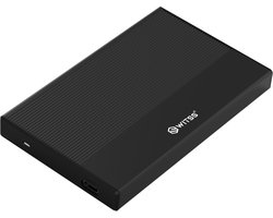 Switss® - 2,5 inch HDD/SSD Behuizing - USB-C & USB-A - UASP SATA III - Tot 4TB - Zwart