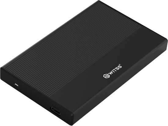 Switss® - 2.5" HDD/SSD Behuizing - USB-C | USB-A - UASP - 4TB - Zwart