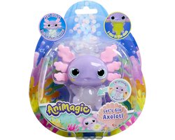 foto van Animagic Let's Glo Axolotl Pastel - Speelfiguur - Lichtgevende Axolotl