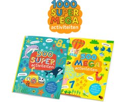 Vakantieboeken bundel - 2 doeboeken voor kinderen van 4 t/m 8 jaar - Met 1000 activiteiten - Cadeau jongens / meisjes
