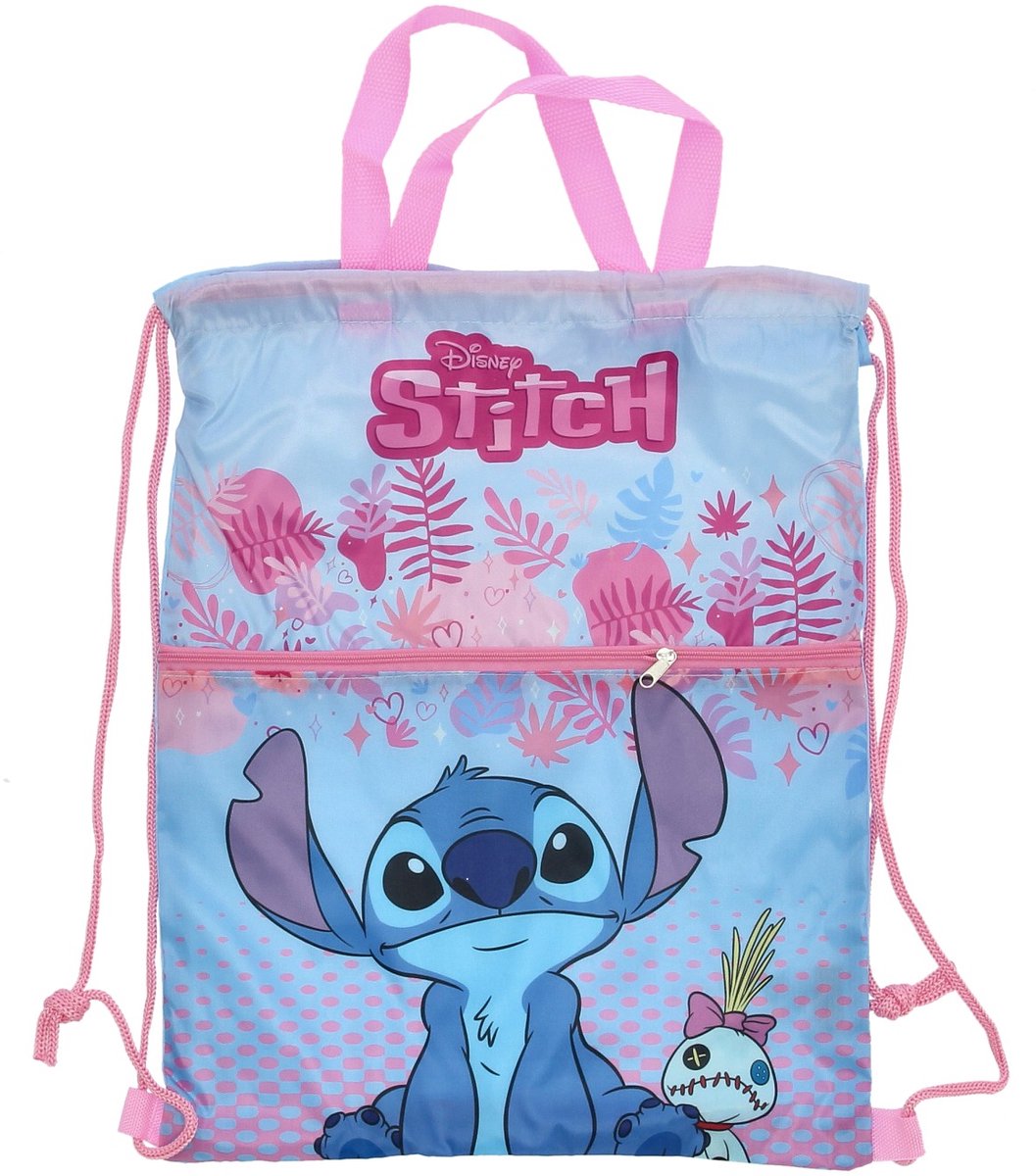 Mister License Lilo & Stitch Gymtas met rits - Zwemtas