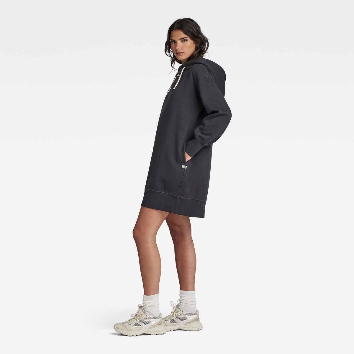 G-Star Loose sw dress hdd ls wmn Dames Jurken Shadow