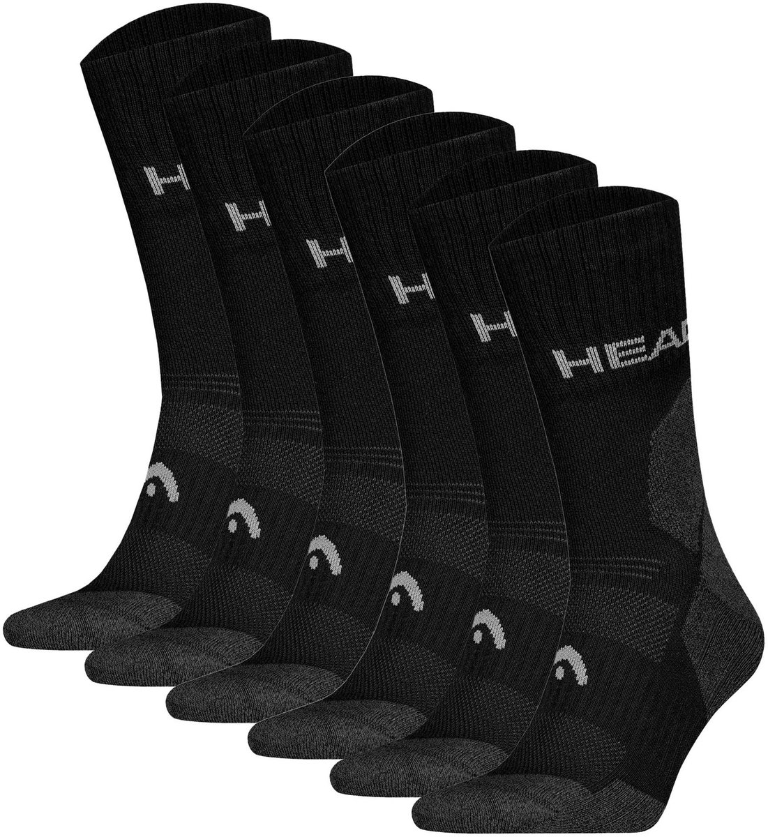 Head Sokken Hiking All Climates Crew 6P Set van 6 Zwart
