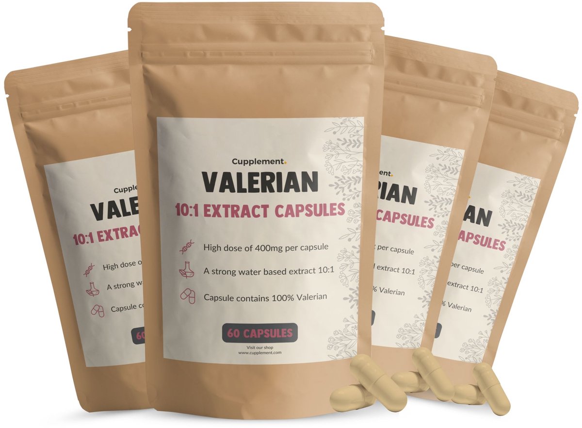 Goedkoopste Cupplement Valeriaan 10 1 Extract 400MG 60 Vegan Capsules – Extra Sterk Valeriaanwortel voor Ontspanning & Slaap – Laboratoriumgetest – Past Door Brievenbus – Geen Poeder, Thee, Druppels of Tabletten – Voor Mens, Kat & Hond – Superfood Supplem
