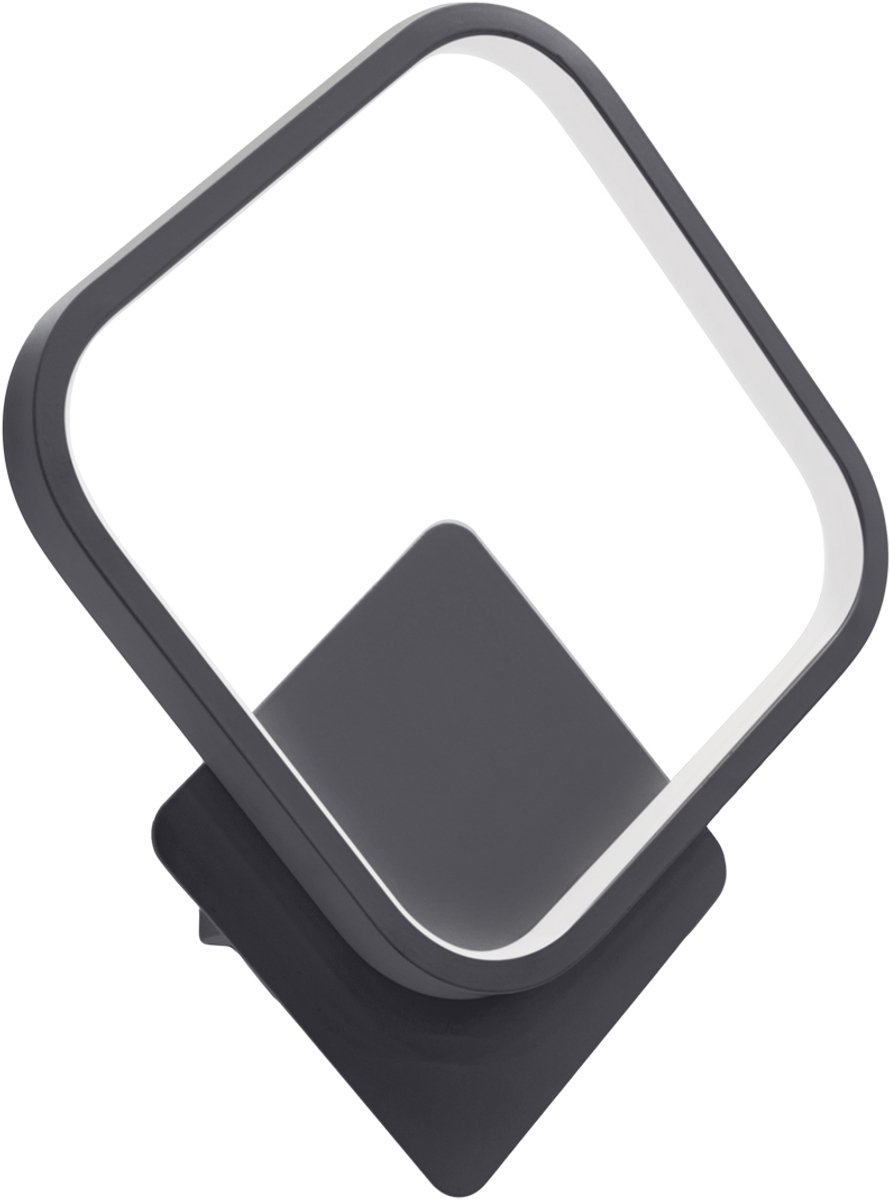 EMMA LED D - Wandlamp - 12w - 1250 Lumen - 4100K daglicht wit - Ruit - Zwart