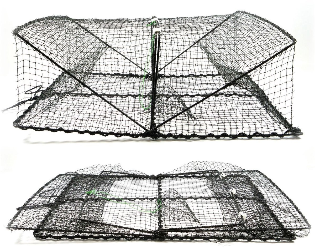Ragot - Rivierkreeftenfuik - 61 x 43 x 20 cm - Opvouwbaar - Zeer sterk materiaal