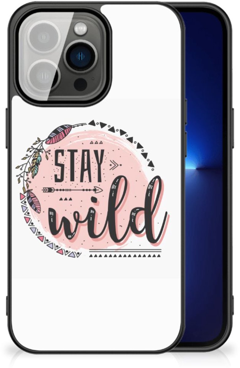 Back Cover voor iPhone 13 Pro Hoesje Boho Stay Wild