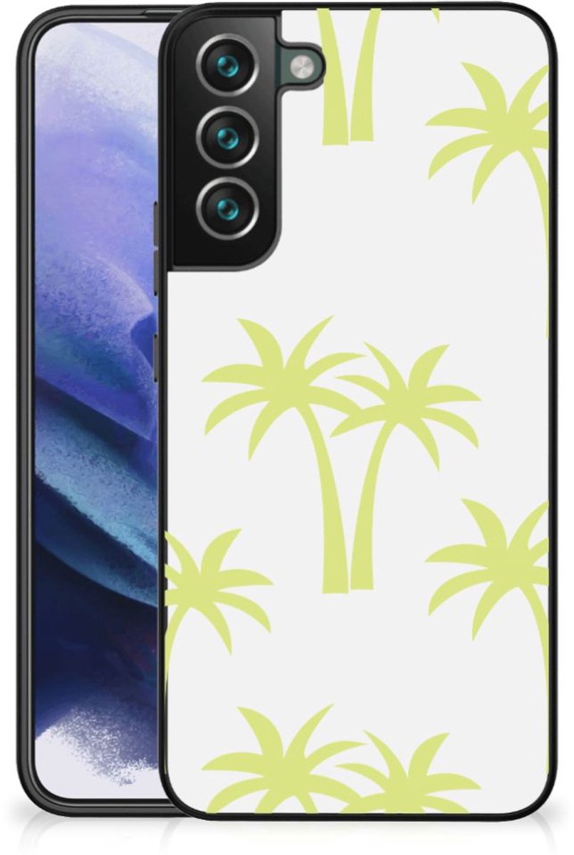 Samsung Galaxy S22 Plus Bloemen Hoesje Palmtrees