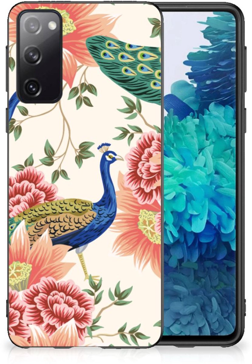 Back Cover voor Samsung Galaxy S20 Pink Peacock