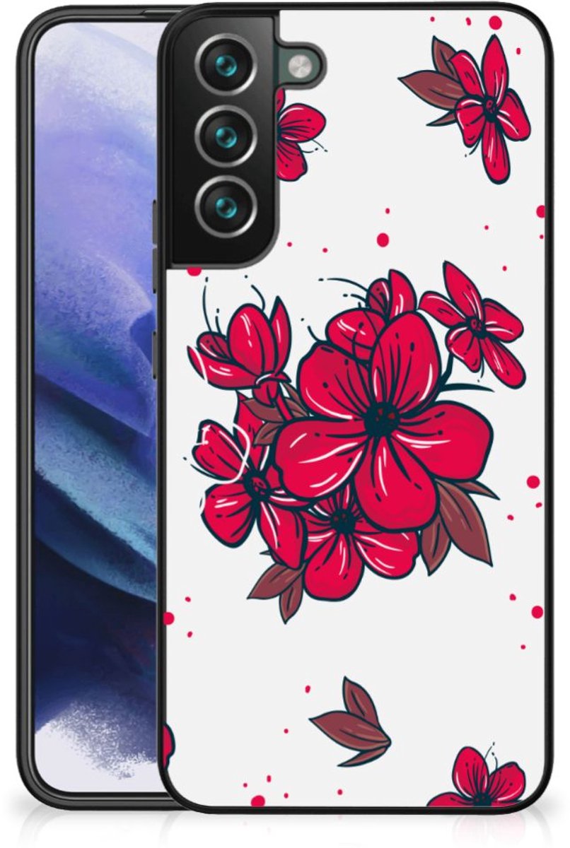 Samsung Galaxy S22 Plus Bloemen Hoesje Blossom Red