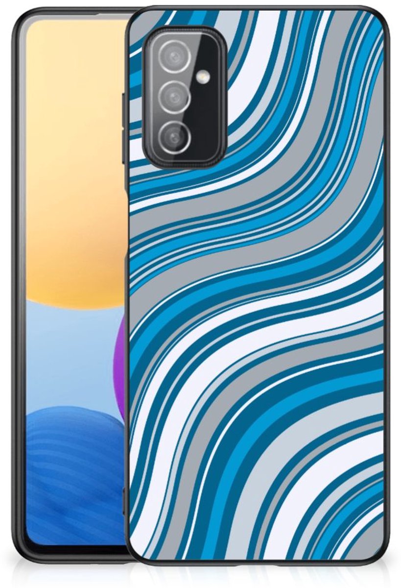 Back Cover voor Samsung Galaxy M52 Back Case Waves Blue