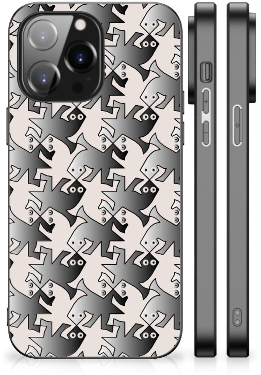 iPhone 14 Pro Max Dierenprint Telefoonhoesje Salamander Grey