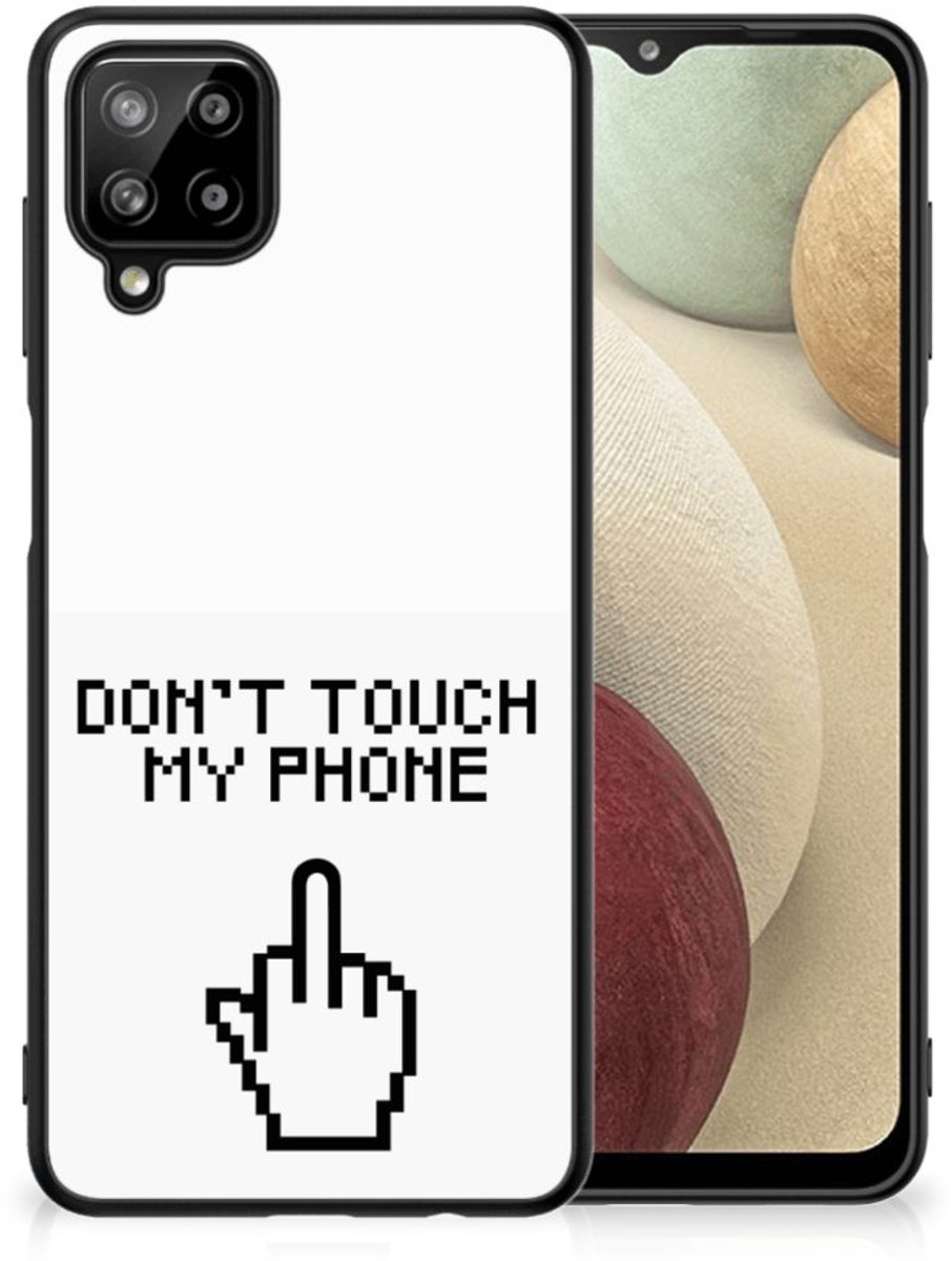 Samsung Galaxy A12 Telefoon Hoesje Finger Don't Touch My Phone