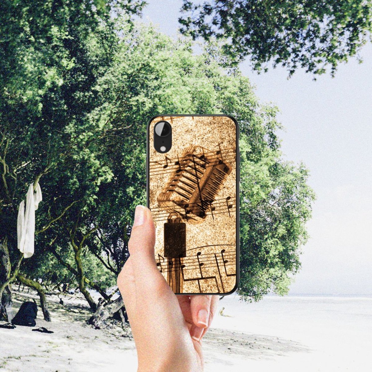 Apple iPhone XR Silicone Back Case Bladmuziek