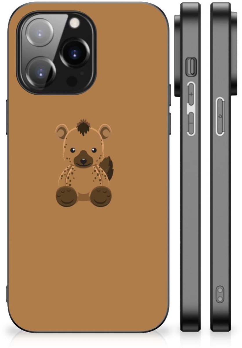 Back Cover voor iPhone 14 Pro Max Hoesje Baby Hyena