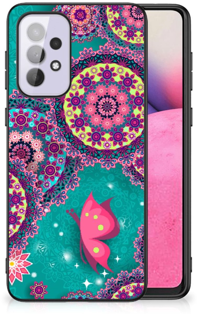 Samsung Galaxy A33 5G Leuk Telefoonhoesje Cirkels en Vlinders
