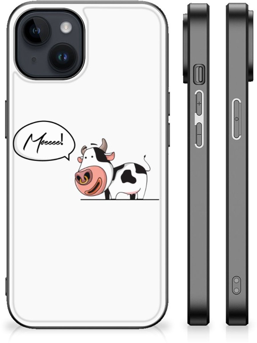 Back Cover voor iPhone 15 Plus Hoesje Cheeky Cow