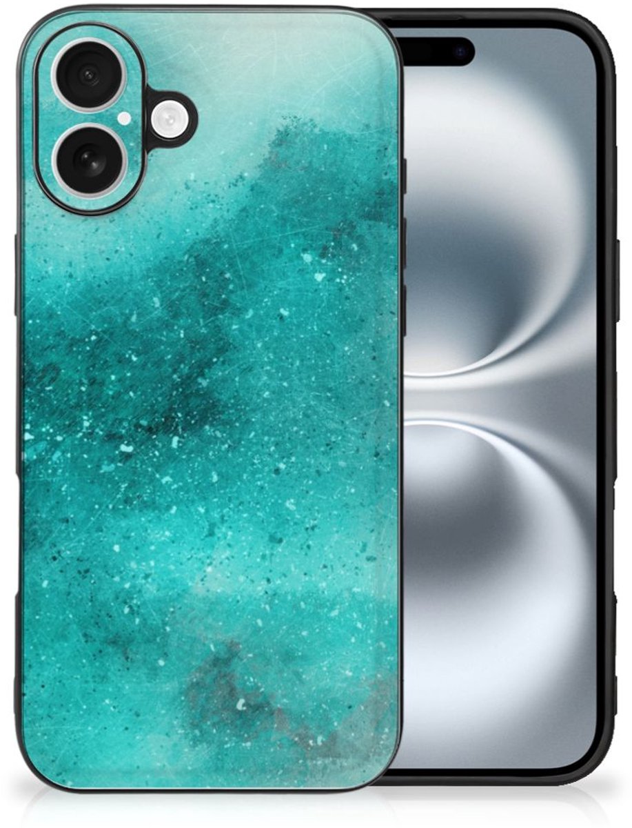 Kleurrijke Telefoonhoesje iPhone 16 Painting Blue