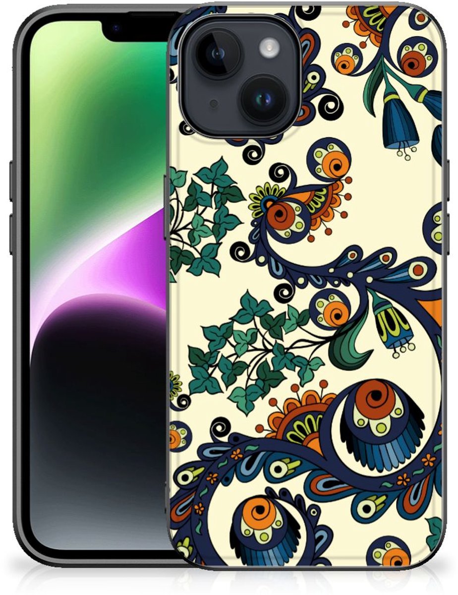 Back Cover iPhone 15 Barok Flower