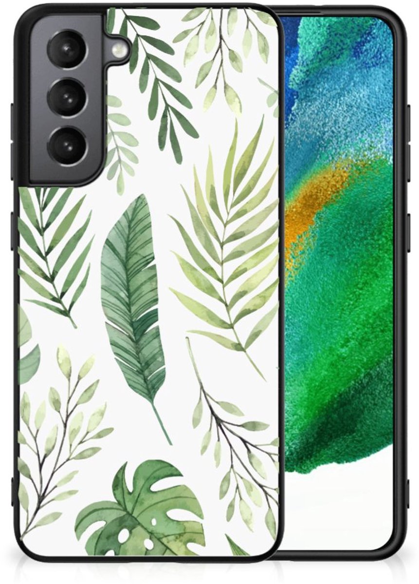 Samsung Galaxy S21FE Bloemen Hoesje Leaves