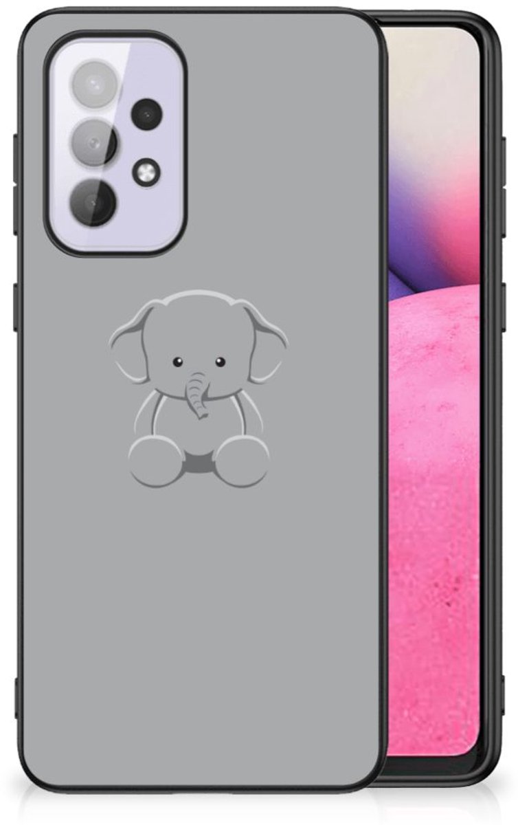 Samsung Galaxy A33 5G Hoesje Grijs Baby Olifant