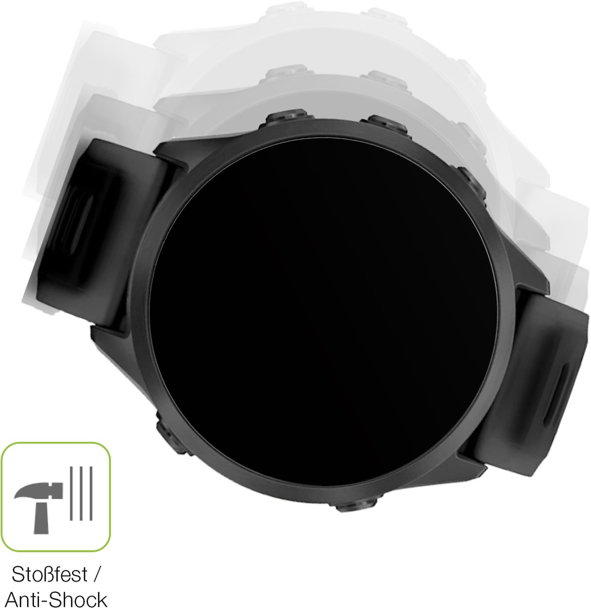 IDaPro Schermbeschermer Voor Garmin Forerunner 570 42mm – 4x PET-folie + 4x Siliconen Oplaadpoortstekkers, Anti-kras