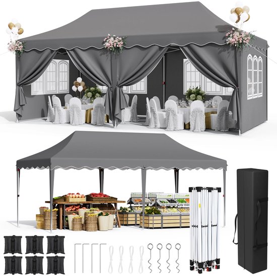 Gewichten Voor Partytent En Paviljoen - Set Van 4 - Vulbaar - Voor 20 40mm Stangen Tent Verzwaring