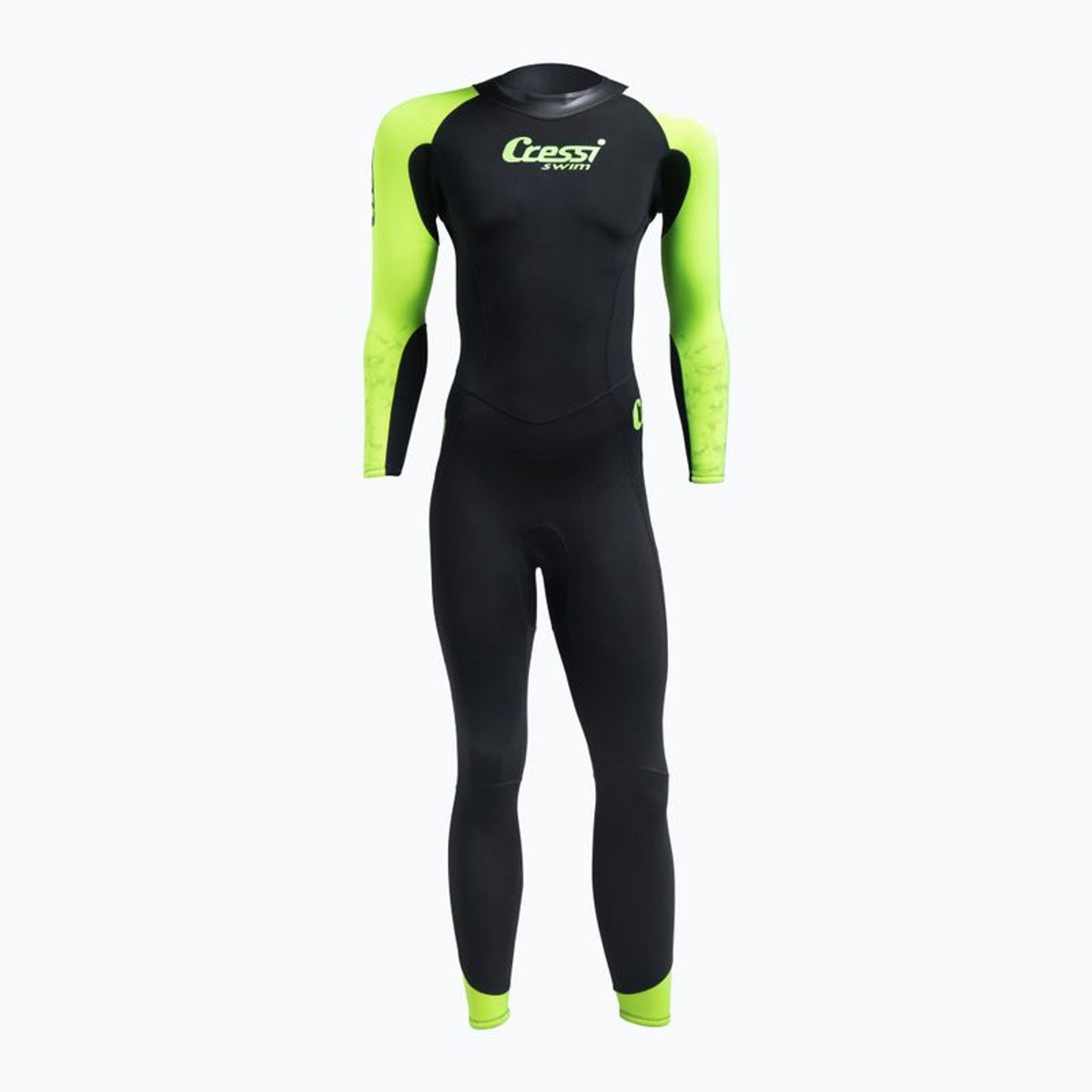 CRESSI KARUA MAN 1-DELIG ZWEMPAK ZWART/LIMOENGROEN 3/2 MM M/3