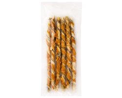 Kauwstaaf Kip en Vis 6 Stuks 25cm - Hondensnacks - Hondenbot - Kauwsnacks - Gedroogd - Kauwbot