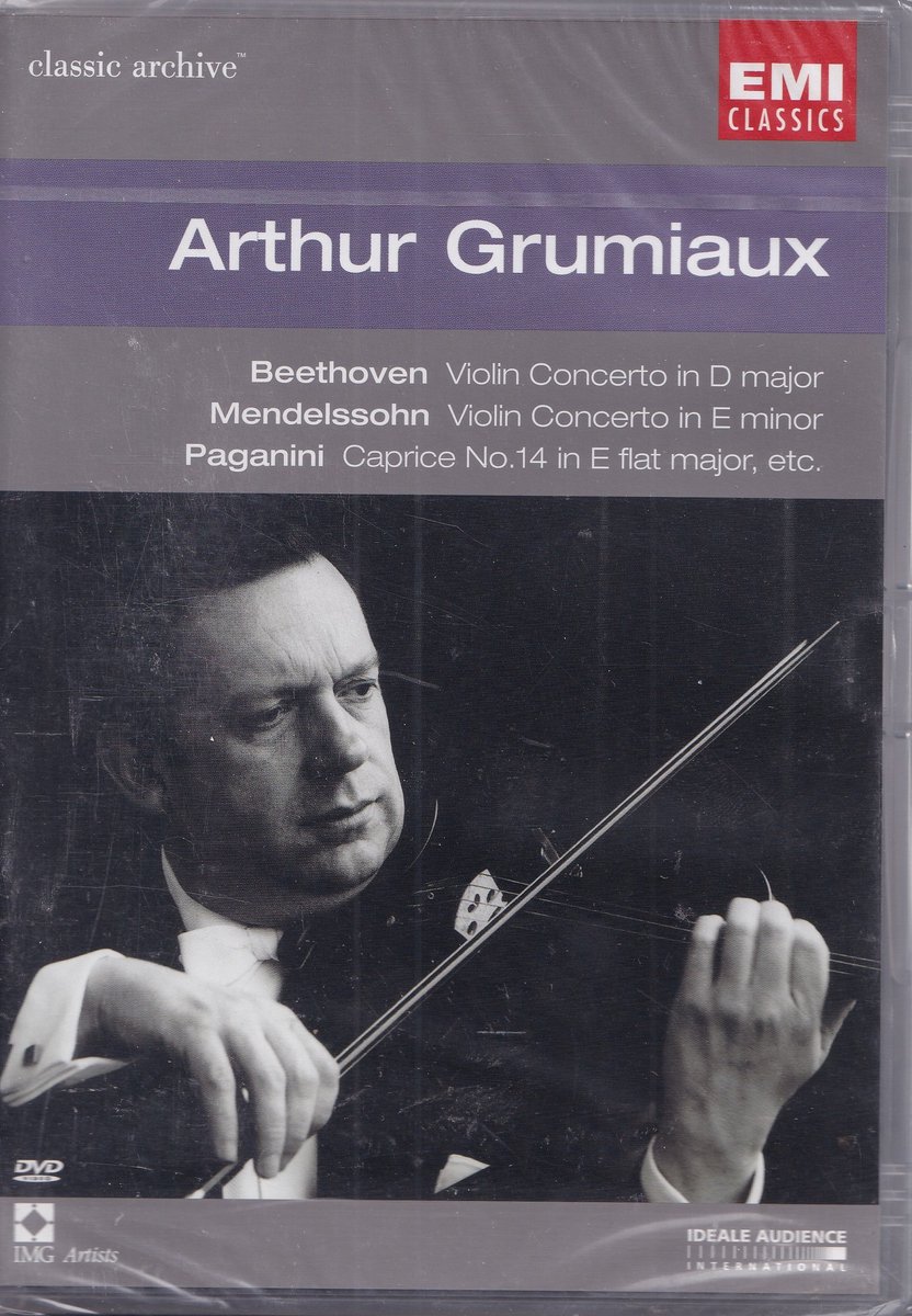 DVD Violin concertos and partitas - Diverse componisten - Arthur Grumiaux (viool)
