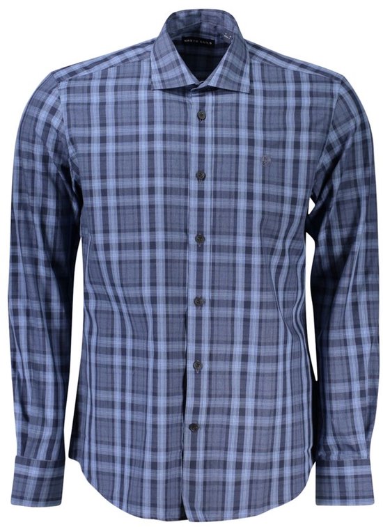 Foto: Classic fit long sleeve plaid shirt light blue
