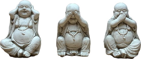 Image de jardin Entendre / voir / parler sans mal 3 images séparées - Haute qualité - Parfait pour le jardin ou l'intérieur