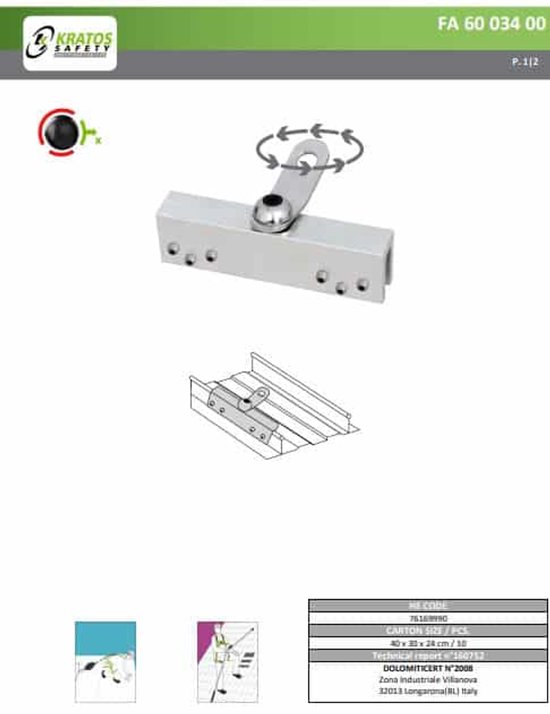 Verankering | Kratos verzending vanaf €75,00 | RSN Safety