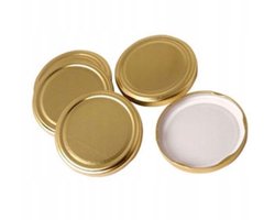 Altom Sezon - Potdeksels - Gouden Deksel - 66 mm - 10 stuks