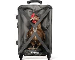 NoBoringSuitcases.com NoBoringSuitcases.com® - Koffer groot - Rolkoffer lichtgewicht - Kip mee op reis - Vakantie reiskoffer met 4 wielen - Ruimbagage medium met TSA slot