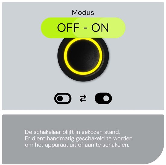 Pressostat métallique ProRide 220V ON-OFF - 22mm - Interrupteur marche/arrêt avec câble de connexion - Anti-éclaboussures - Indication LED Jaune