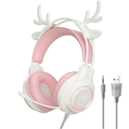 syndesmos USB Headset mit Noise Cancelling Mikrofon für PC