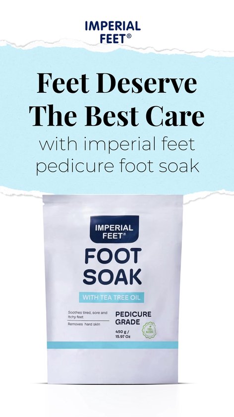 Voetenbad Zout – Nail & Sole Soak – met Tea Tree Oil & Epsom Zout – Verzorging voor Nagels en Zolen – Bij Vermoeide en Zware Voeten