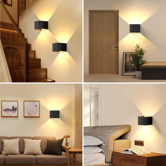 Calex oplaadbare wandlamp Volterra (10 cm) - Draadloos - Binnen en Buiten - Bewegingssensor - USB-C oplaadbaar
