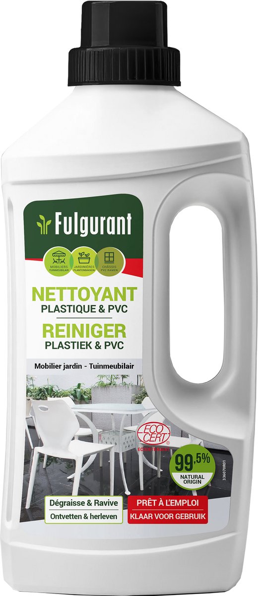 Fulgurant - Plastiek & PVC-reiniger - Ecocert - klaar voor gebruik - 1L