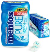 Mentos Gum Pure Fresh Freshmint Suikervrij 6x28stuks
