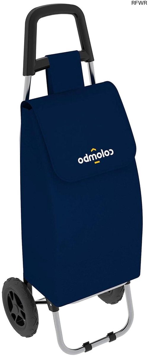 RFWR® Blauwe Winkelwagen van Gelegeerd Staal - 40 Liter Capaciteit