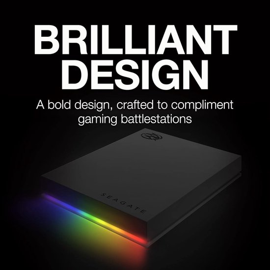 RFWR® 1TB Externe Gaming Hard Drive met RGB LED voor PC en Laptop - USB 3.2 Gen 1 — afbeelding 3