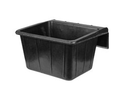 Rubber ophangvoerbak, zwart, 25L